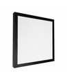Plafonnier 40W, Wattage et CCT réglables - 3 couleurs, 24/35/40W, Garantie 5 ans, Carré, Bord noir