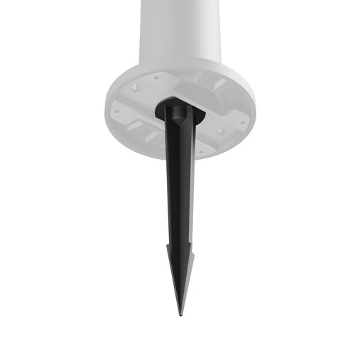 Spot de jardin LED noir à piquer - Aluminium, 59x46x259 mm