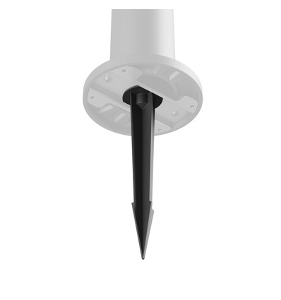Spot de jardin LED noir à piquer - Aluminium, 59x46x259 mm
