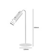 Lampe LED 3-en-1 rechargeable - Magnétique, blanche, dimmable, avec pied et 2 supports de montage