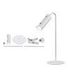 Lampe LED 3-en-1 rechargeable - Magnétique, blanche, dimmable, avec pied et 2 supports de montage
