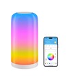 Lampe de table/chevet LED RGBIC+CCT - Blanc, commande tactile, IP20 intérieur