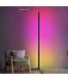 Lampadaire d'angle RGBIC 120cm - Noir, contrôle par application Wifi et télécommande