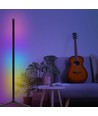 Lampadaire d'angle RGBIC 120cm - Noir, contrôle par application Wifi et télécommande