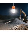 Projecteur de chantier LED 150W avec aimant et 5m de câble - 5000K, fiche schuko, montage magnétique