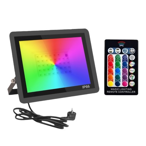 Projecteur LED RGB 30W - Lampe de travail, IP66