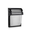 VT-754 lampe murale E27 - noir mat, verre mat