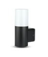 Vt-7616 lampe murale de jardin GU10 - boîtier en aluminium, noir IP54