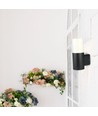 Vt-7616 lampe murale de jardin GU10 - boîtier en aluminium, noir IP54