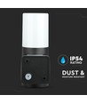 Vt-7616 lampe murale de jardin GU10 - boîtier en aluminium, noir IP54