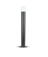 Vt-7618 lampe borne GU10 - boîtier en aluminium, noir IP54