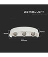 Vt-846 Applique LED 5W - 4000K, blanc sablé