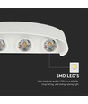Vt-848 Applique LED 7W - 3000K, blanc sablé