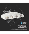 Vt-848 Applique LED 7W - 3000K, blanc sablé