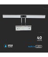 Lampe tableau/miroir 455 VT-7009CH 9W - mobile, chrome, 3000K