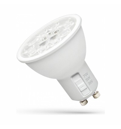 Spectrum LED 3/5/7W GU10 - 230V, CCT, 38°, avec lentille