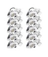 10x Spot encastrable extra-plat 7W RA96 - DimToWarm+CCT, Trou: Ø6,8 cm, Dim: Ø8,3 cm, bord blanc, dimmable