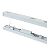 Réglette LED complète 150cm 60W, câblage traversant - IP20