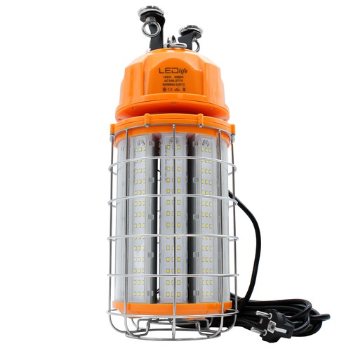 Projecteur de chantier LED 150W avec aimant et 5m de câble - 5000K, fiche schuko, montage magnétique
