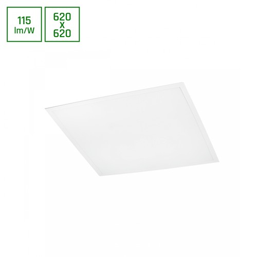 Panneau Algine 620x620x28 40W - blanc chaud, 230V, 120°, IP20, blanc