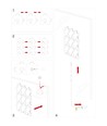 Lot de 6 appliques murales Puzzle RGBIC - kit complet de 6 pièces