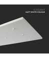 Pavillon pour 9 suspensions - Blanc mat, 80 x 60 x 2cm