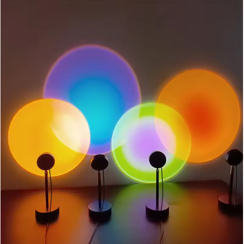 Projecteur de coucher de soleil avec Bluetooth - Télécommande incluse, 5V USB-A