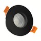 Spot encastrable GU10, IP65 - Noir, rond, sans source lumineuse