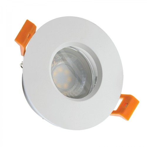 Spot encastrable GU10, IP65 - Blanc, rond, sans source lumineuse