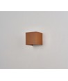 Applique 6W CUBIC PRO - IP65, Corten, repiquable, ajustable, carrée, haut/bas, int./ext., source lumineuse incl.