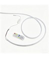 5m bande LED néon RGBIC extérieure - câble de 2 mètres, 10W/m, 576 LED par mètre, 24V, IP67
