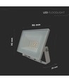 VT-44012 projecteur 10W - LED, 6500K, boîtier blanc