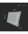 Vt-44109 Projecteur LED 100W - 4000K, boîtier blanc