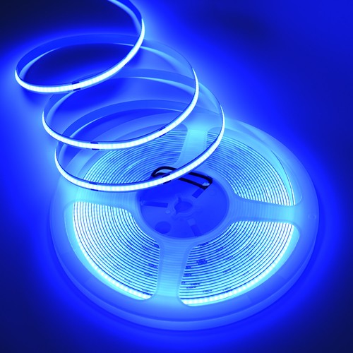 Ruban LED COB Bleu 10m 9W/m - 24V DC, IP20, 320 LED/m