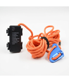 Corde lumineuse orange 3m - mousqueton, charge max. 80 kg