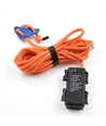 Corde lumineuse orange 5m - mousqueton, max. 80 kg