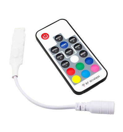 Mini contrôleur RGB avec télécommande - 12V (72W), 24V (144W)