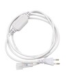 Prise 2m pour ruban LED 230V (Slim COB) - Avec bouchon de fin, 230V