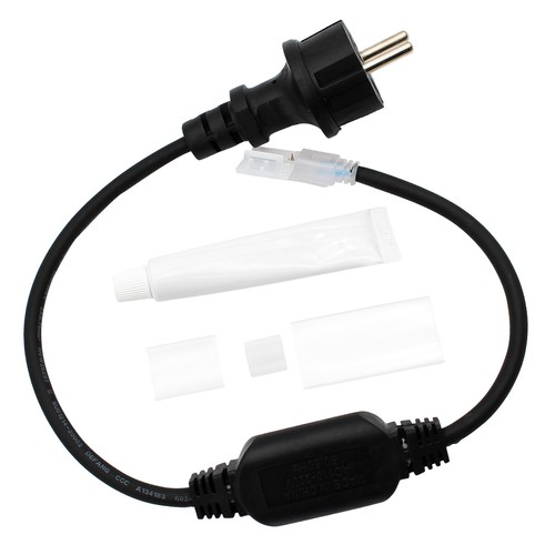 Connecteur étanche 50cm pour strip LED 230V (Slim COB) - Avec bouchon de fin, 230V