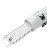 Réglette LED 120cm 40W Dura66, câblage traversant - IP66, 137lm/W, IK10