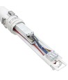 Réglette LED 120cm 40W Dura66, câblage traversant - IP66, 137lm/W, IK10
