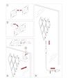9 pcs. Applique Murale Diamant RGBIC - kit complet avec 9 panneaux