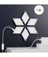 9 pcs. Applique Murale Diamant RGBIC - kit complet avec 9 panneaux