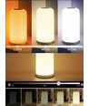 Lampe de table/chevet LED RGBIC+CCT - Blanc, commande tactile, IP20 intérieur