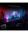 Lampe de table/chevet LED RGBIC+CCT - Blanc, commande tactile, IP20 intérieur