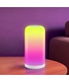 Lampe de table/chevet LED RGBIC+CCT - Blanc, commande tactile, IP20 intérieur