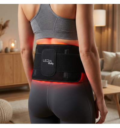 Ceinture de thérapie par lumière infrarouge - 20W, 660/850 nm
