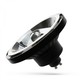 Spot LED GU10 10W - AR111, angle de diffusion 20°, 5 ans de garantie, boîtier noir