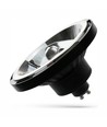 Spot LED GU10 10W - AR111, angle de diffusion 20°, 5 ans de garantie, boîtier noir