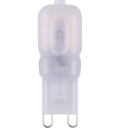 Ampoule LED G9 2W dimmable - 200lm, 360°, verre dépoli, 2700K